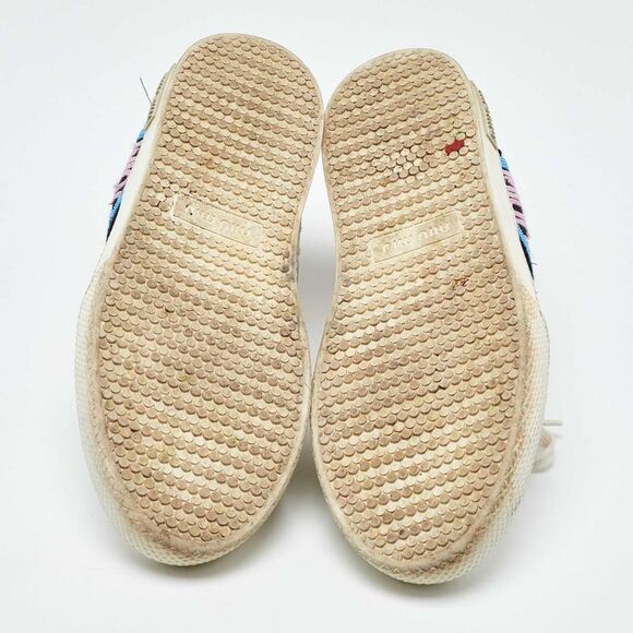 Miu Miu White/gold Leather And Glitter Low Top Sneakers Size 41